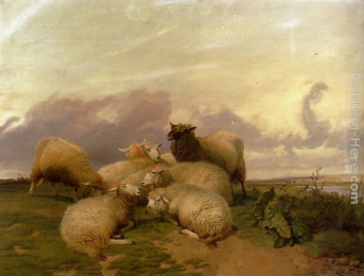 Thomas Sidney Cooper Sheep In Canterbury Water Meadows